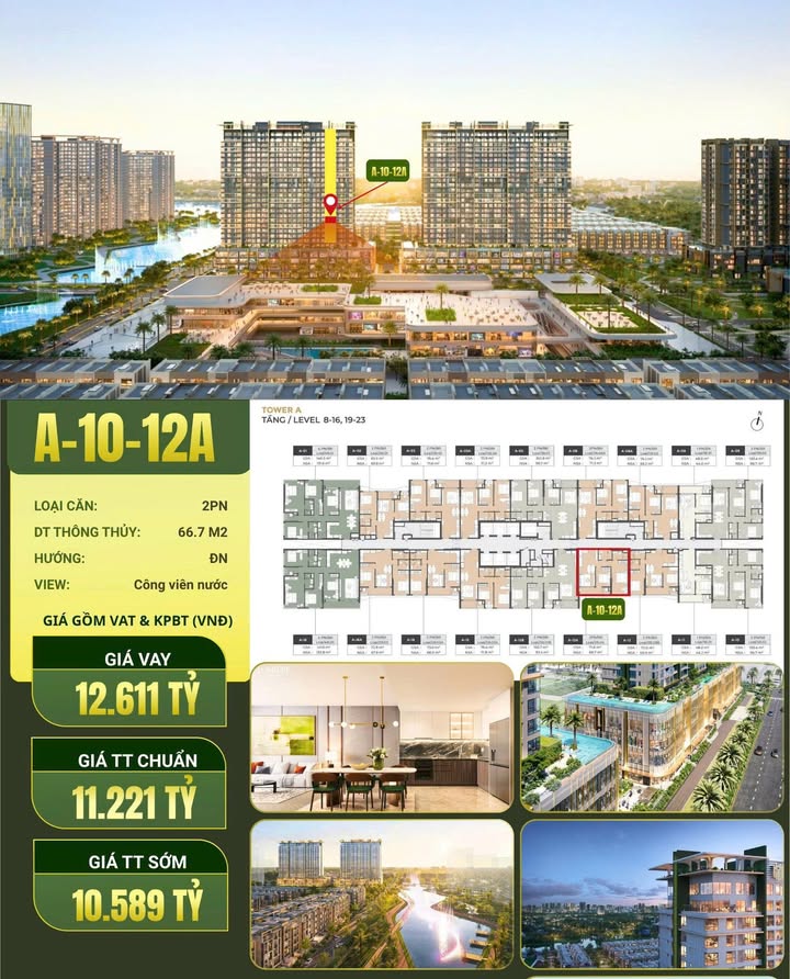 Căn hộ Lumiere Midtown 71m² giá 10.589 tỷ - Vị trí độc bản gần trung tâm thương mại!