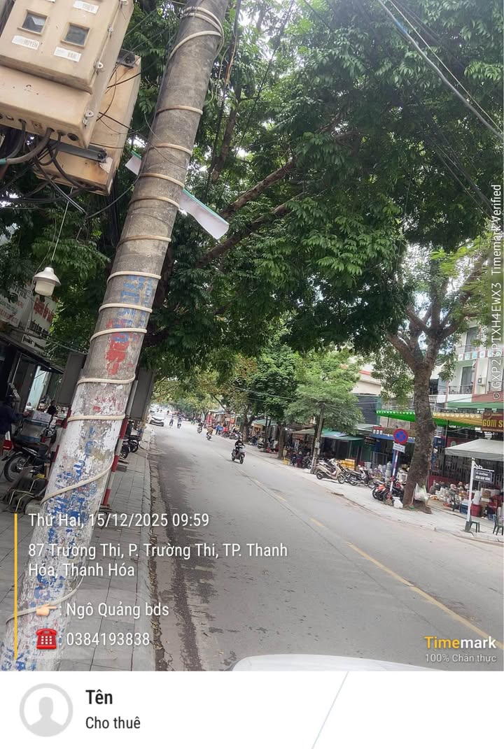 Nhà mặt phố Trường Thi, TP. Thanh Hóa 113m² giá 13 tỷ - Kinh doanh sầm uất!