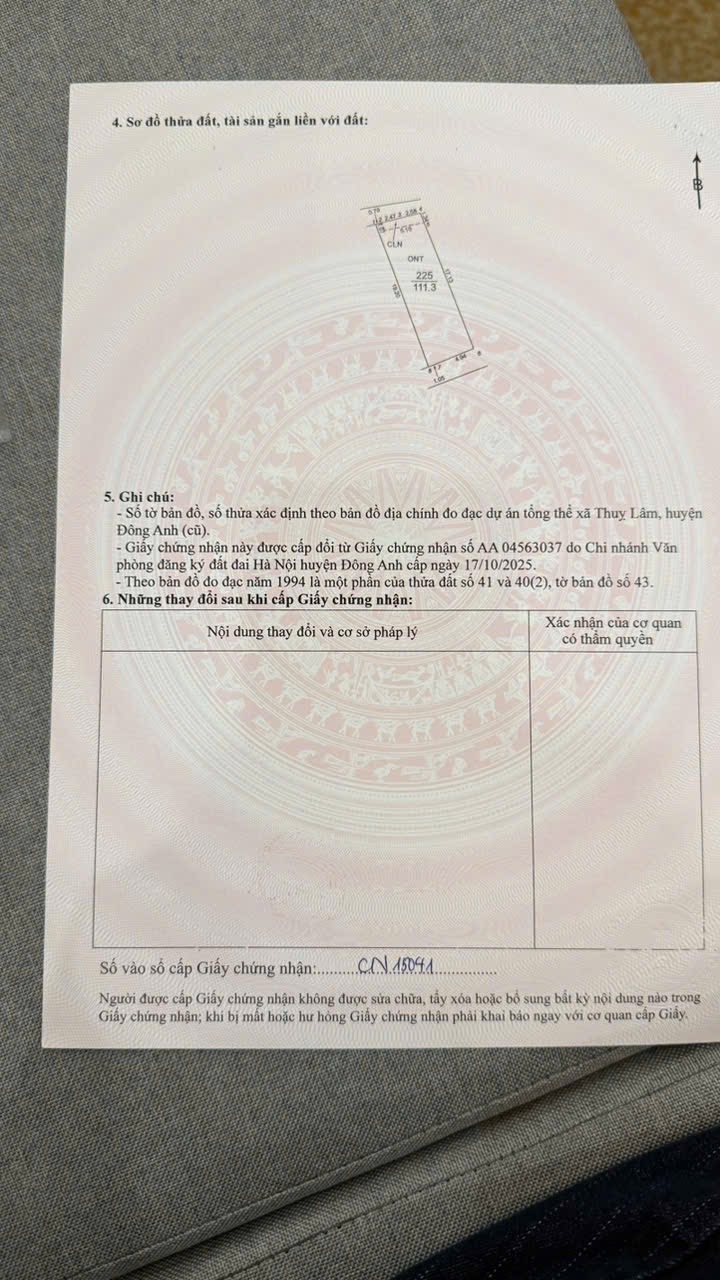 Đất nền Thụy Lâm Đông Anh 111m² giá 4.55 tỷ - Cơ hội đầu tư sinh lời!