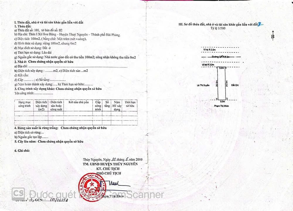 Căn hộ Chung cư Huê Thủy Nguyên 100m² - Chính chủ bán gấp!