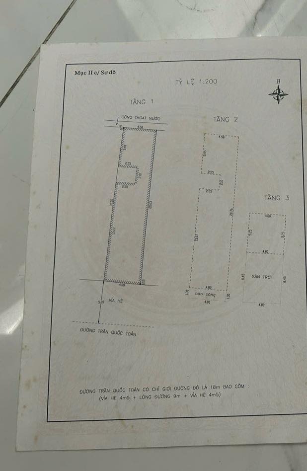 Nhà 3 tầng mặt tiền Trần Quốc Toản, Hải Châu Đà Nẵng 97m² - Kinh doanh sầm uất!