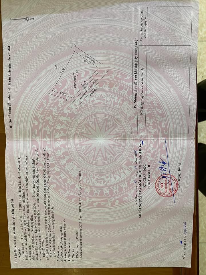 Đất nền 250m² 2 mặt tiền tại Thị trấn Hậu Hiền - Chỉ 500 triệu VND!