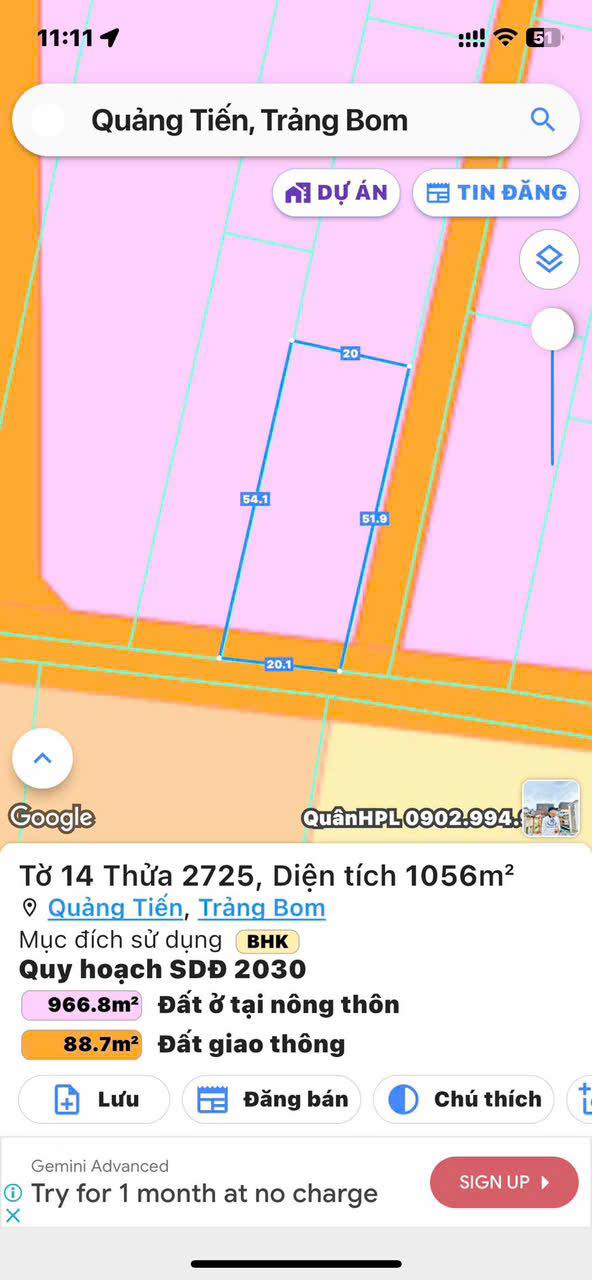 Đất Quảng Tiến Trảng Bom 1000m² - Cơ hội đầu tư hấp dẫn!