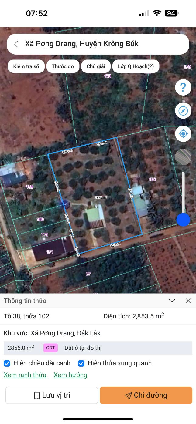 Đất thổ cư 2688m² tại Pơng Drang, Buôn Hồ - Sẵn sàng xây dựng, giá chỉ 8.526 tỷ!