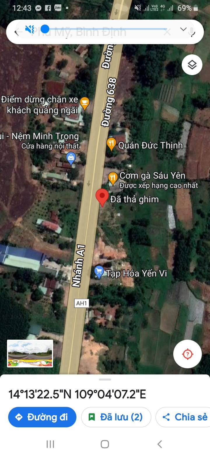 Đất nền Quốc lộ 1A, Phù Mỹ, 600m² - Tiềm năng kinh doanh vượt trội!