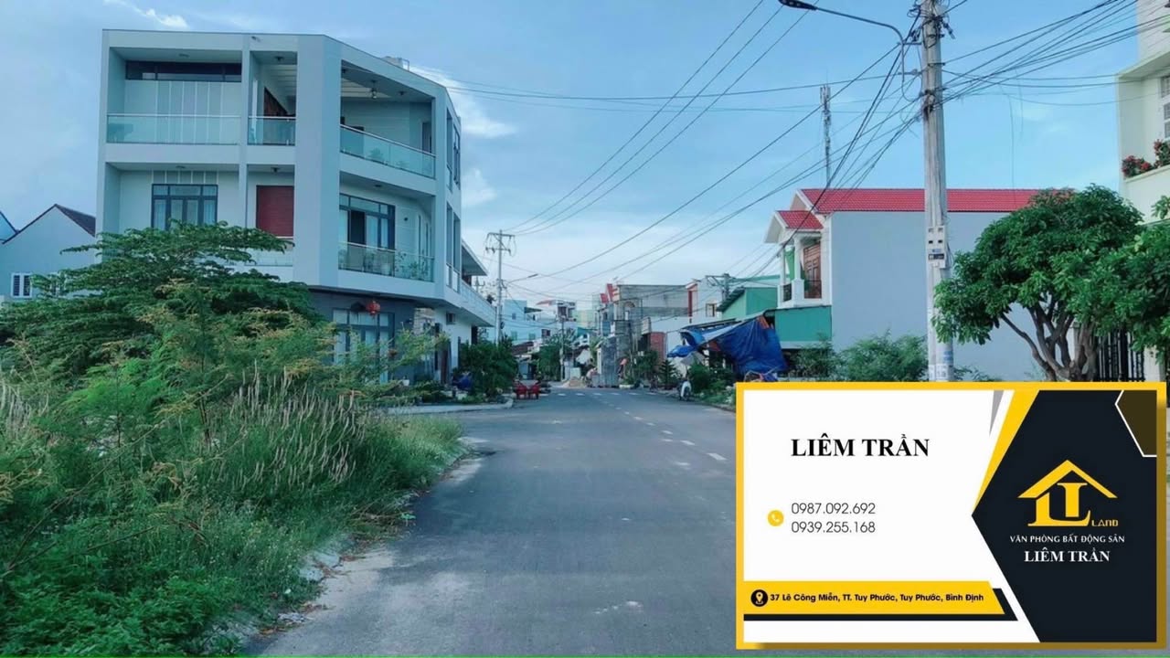 Đất nền đẹp tại trung tâm thị trấn Tuy Phước 95m² giá chỉ 1.1 tỷ - Cơ hội đầu tư tuyệt vời!