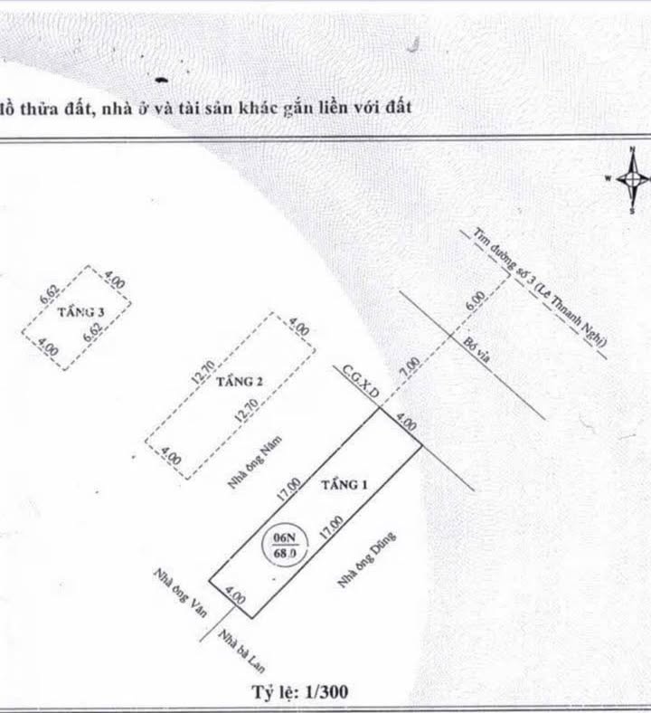 Nhà 3 mê mặt tiền Lê Thanh Nghị, 68m² giá 5.3 tỷ - Cơ hội kinh doanh tuyệt vời!