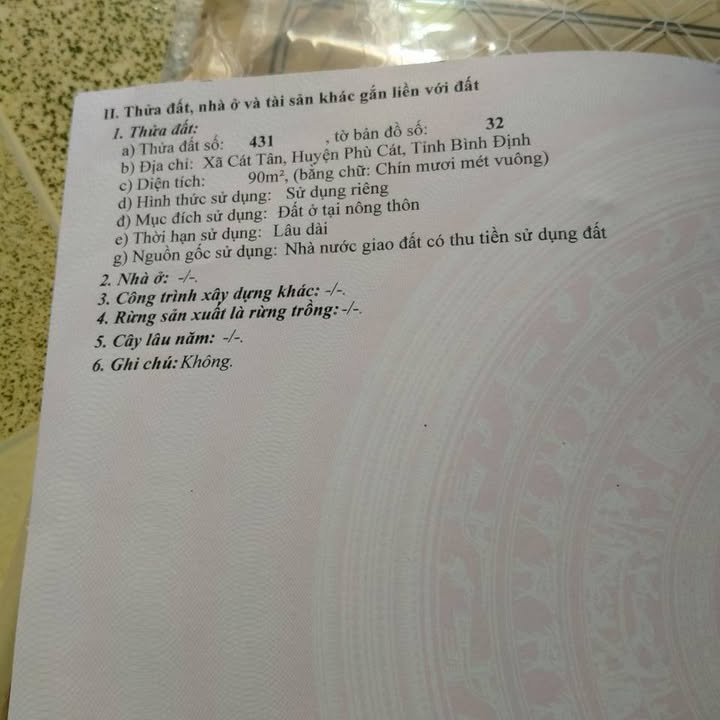 Đất nền Phù Cát 90m² giá 1 tỷ - Gần công viên và sân bay quốc tế