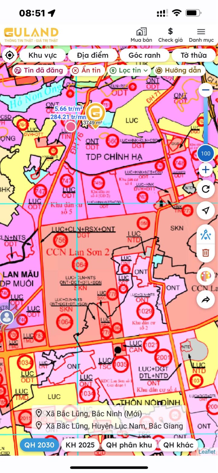 Đất nền xã Mẫu Sơn, huyện Lục Nam 123m² giá 600 triệu - Đầu tư sinh lời ngay!