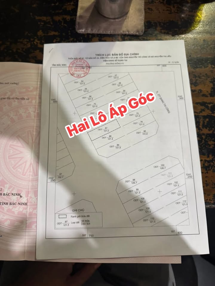 Đất nền KĐT Vườn Sen, Từ Sơn, 243m² giá chỉ 7.381 tỷ - Cơ hội đầu tư tuyệt vời!