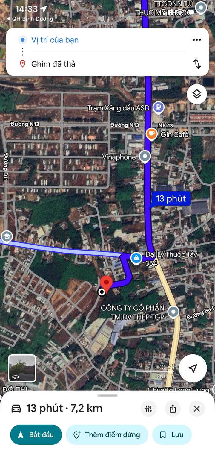 Đất nền Tân Định Bến Cát 112m² giá 1.1 tỷ - Đầu tư sinh lời ngay!