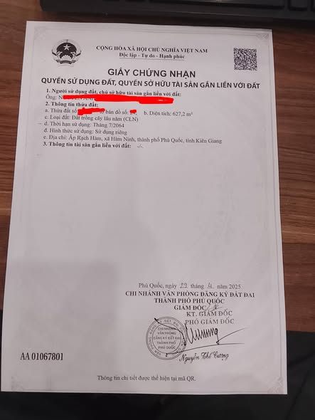 Đất Rạch Hàm, Hàm Ninh, Phú Quốc 672m² giá 3 tỷ - Sổ đỏ chính chủ, vị trí đắc địa!