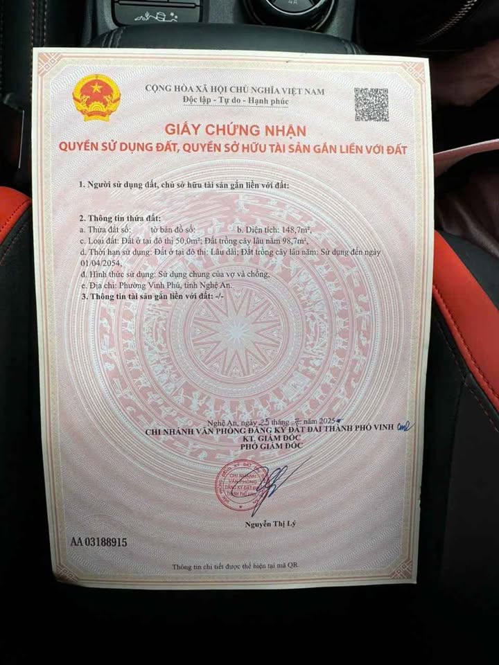 Đất nền Nghi Phú, Vinh 75,6m² giá chỉ 1,9 tỷ - Cơ hội đầu tư hấp dẫn!