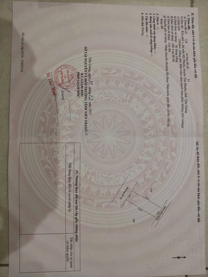 Đất nền 161m² Khu phố 1, Thị trấn Mỹ Phước, Giá 1.5 tỷ - Đầy đủ tiện ích, thích hợp kinh doanh!