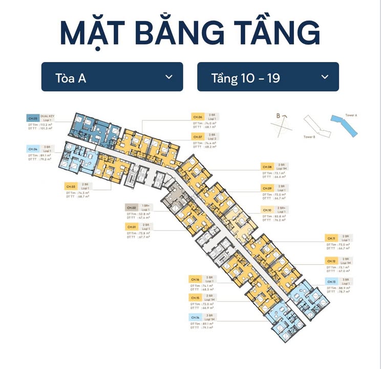 Căn hộ Masteri Tòa A Đà Nẵng 76m² giá 6.6 tỷ - View pháo hoa cực đẹp!