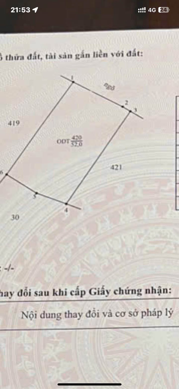 Đất Vĩnh Trường Nam Định 52m² giá 1.2 tỷ - Sổ đỏ chính chủ, vuông vắn!