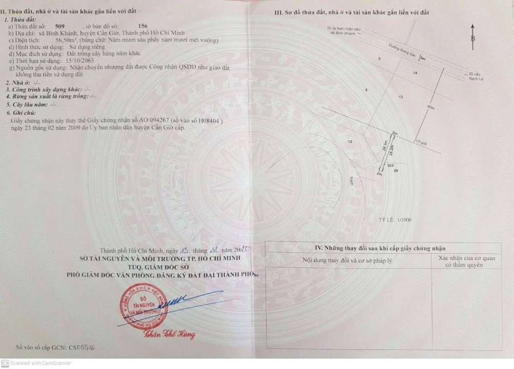 Đất mặt tiền đường Rừng Sác, Bình Khánh 130m² giá 2.4 tỷ - Cơ hội đầu tư tuyệt vời!