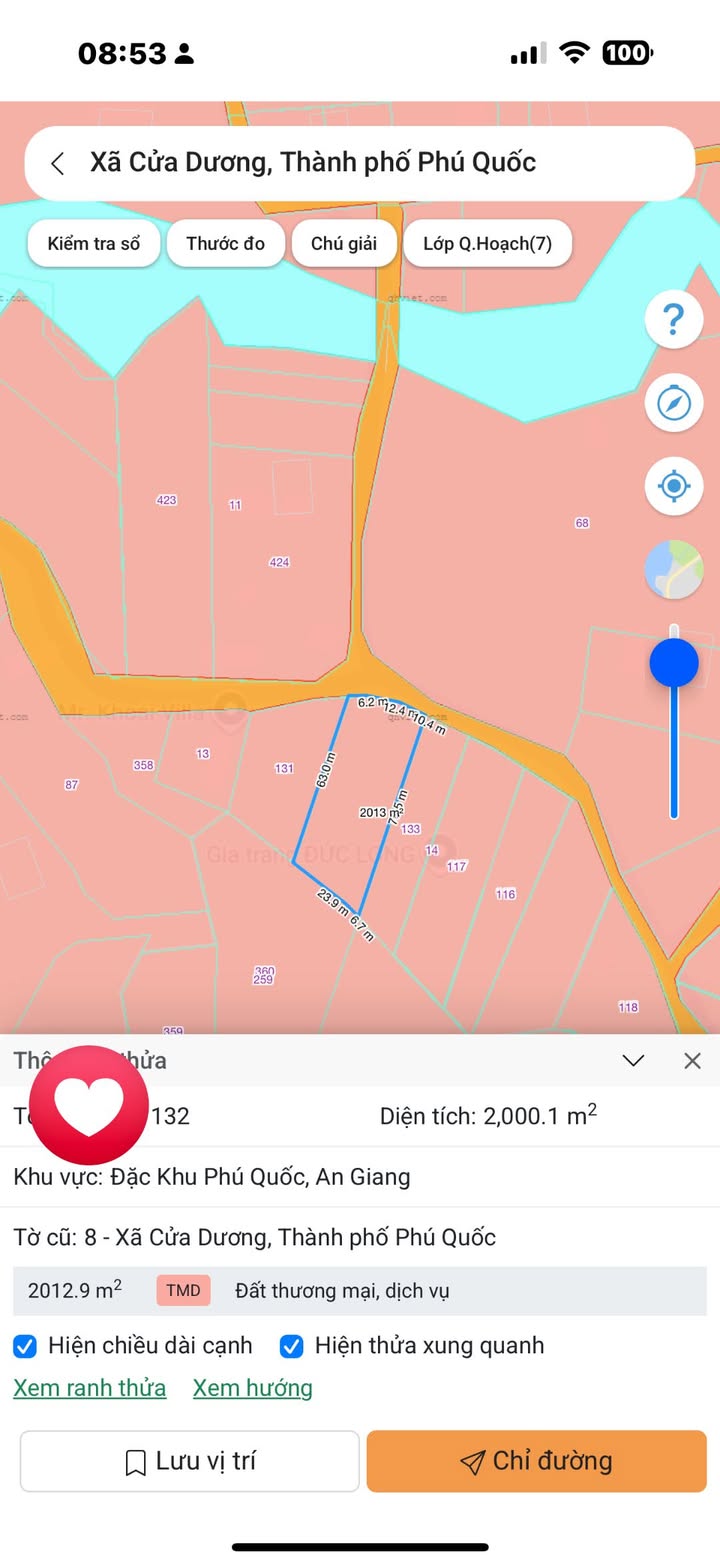 Đất thương mại dịch vụ mặt tiền Cửa Dương 2000m² giá 5.6 tỷ - Cơ hội đầu tư lý tưởng!