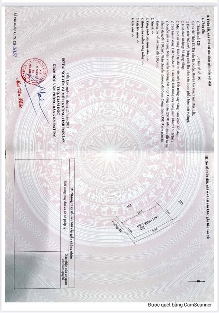 Đất thổ cư 351m² tại thị trấn Ea Knốp, Đắk Lắk - Giá chỉ 600 triệu - Lô góc 2 mặt tiền