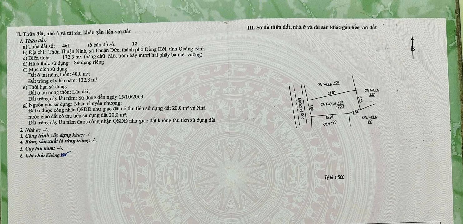 Đất nền phường Đồng Sơn, Quảng Bình 147m² giá 6xy - Cơ hội đầu tư tuyệt vời!