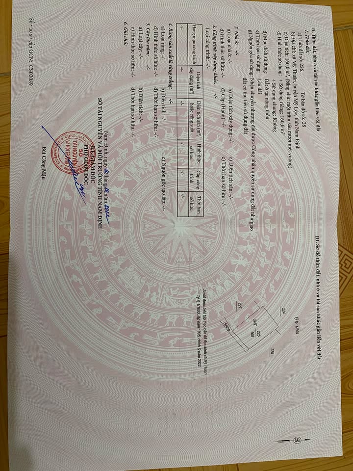 Đất thổ cư Mỹ Lộc 160m² giá 1.7 tỷ - Đầu tư sinh lời ngay!