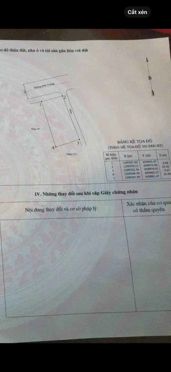 Bán lô đất mặt tiền đường Hiền Vương, Phan Thiết 175m² - Đầu tư sinh lời ngay!