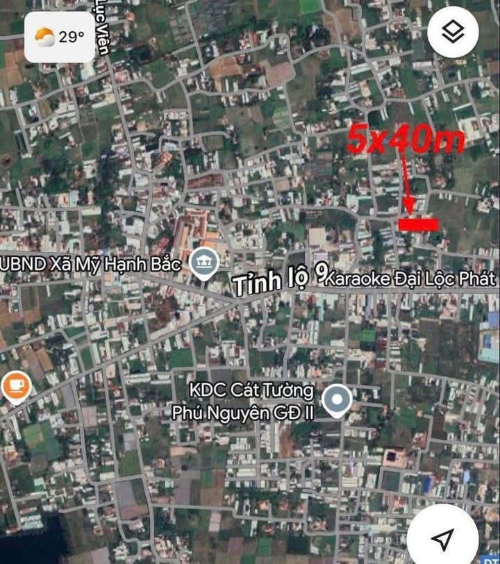 Lô đất 1 sẹc TL9, Mỹ Hạnh Bắc, 200m² giá 1.95 tỷ - Đầu tư sinh lời ngay!