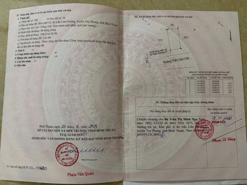 Đất nền mặt tiền đường Trần Quý Cáp, Phan Thiết 156m² giá 3 tỷ - Đầu tư sinh lời tốt!