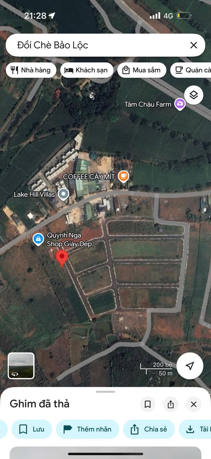 Đất thổ cư Bảo Lộc 100m² giá 4xx triệu - Đối diện đồi chè Tâm Châu!