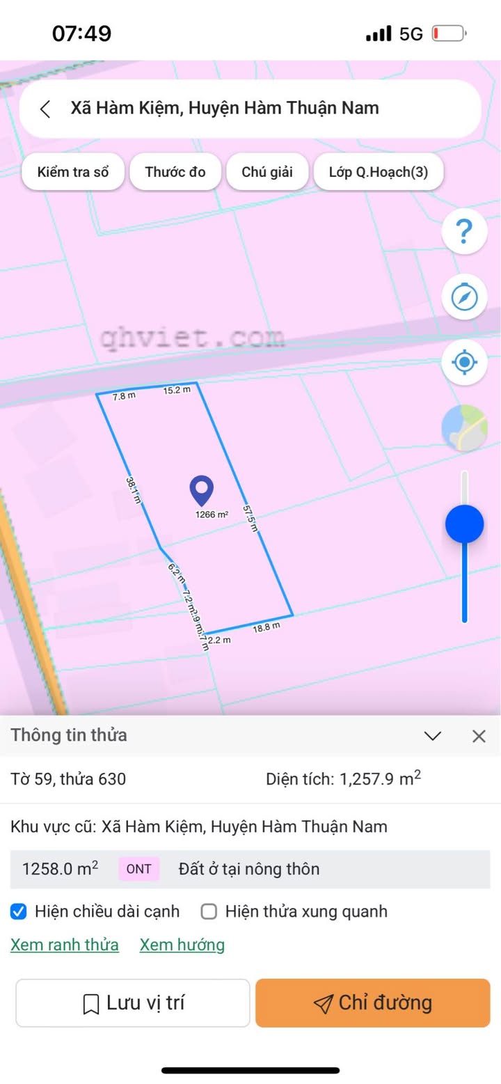 Đất thổ cư mặt tiền nhựa Hàm Kiệm, Hàm Thuận Nam 1257m² - Giá chỉ 1.75 tỷ thương lượng!