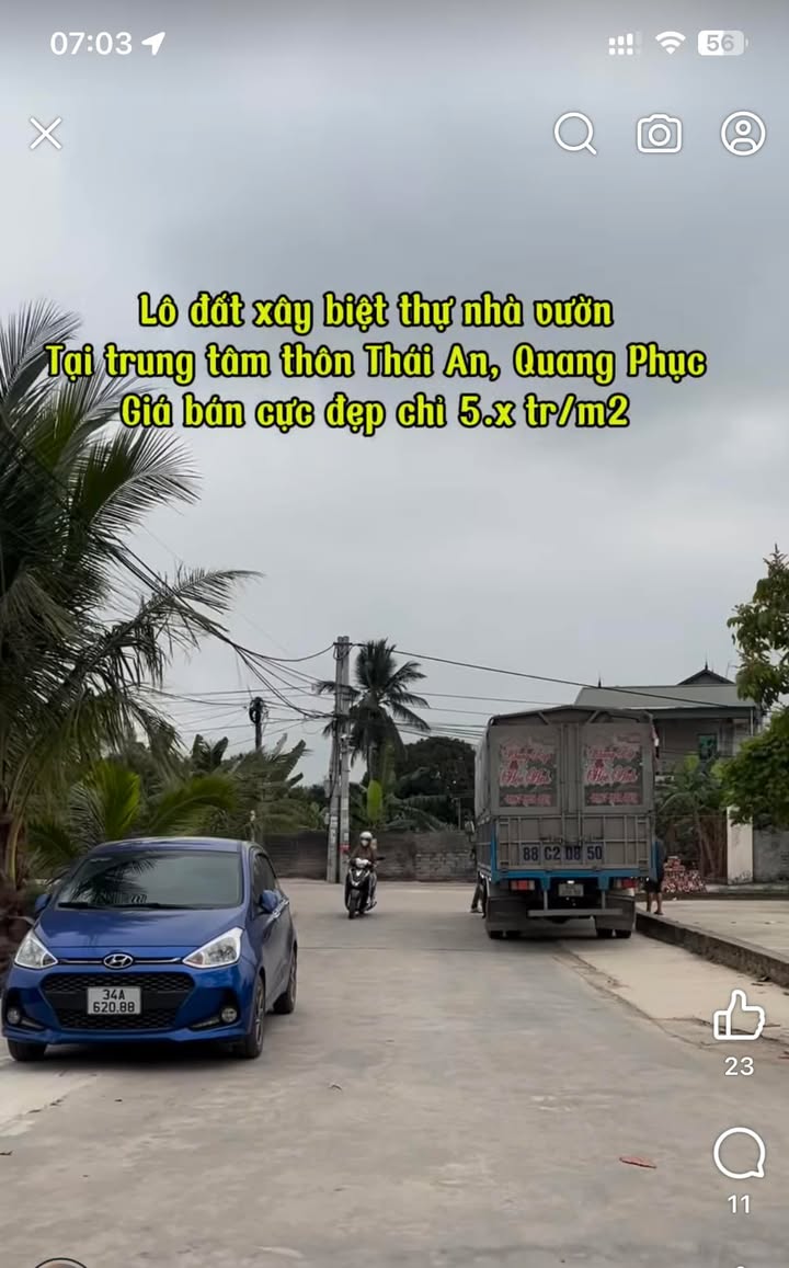 Lô đất 585m² tại Tứ Kỳ, Hải Dương - Giá đầu tư chỉ 3.5 tỷ!