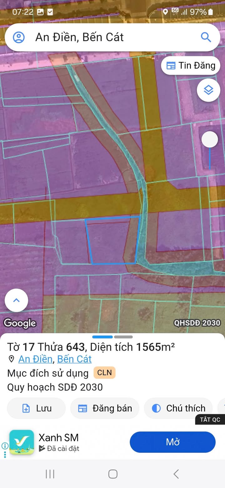 Đất nền An Điền Bến Cát 2600m² giá 1.5 triệu - Cơ hội đầu tư tiềm năng!