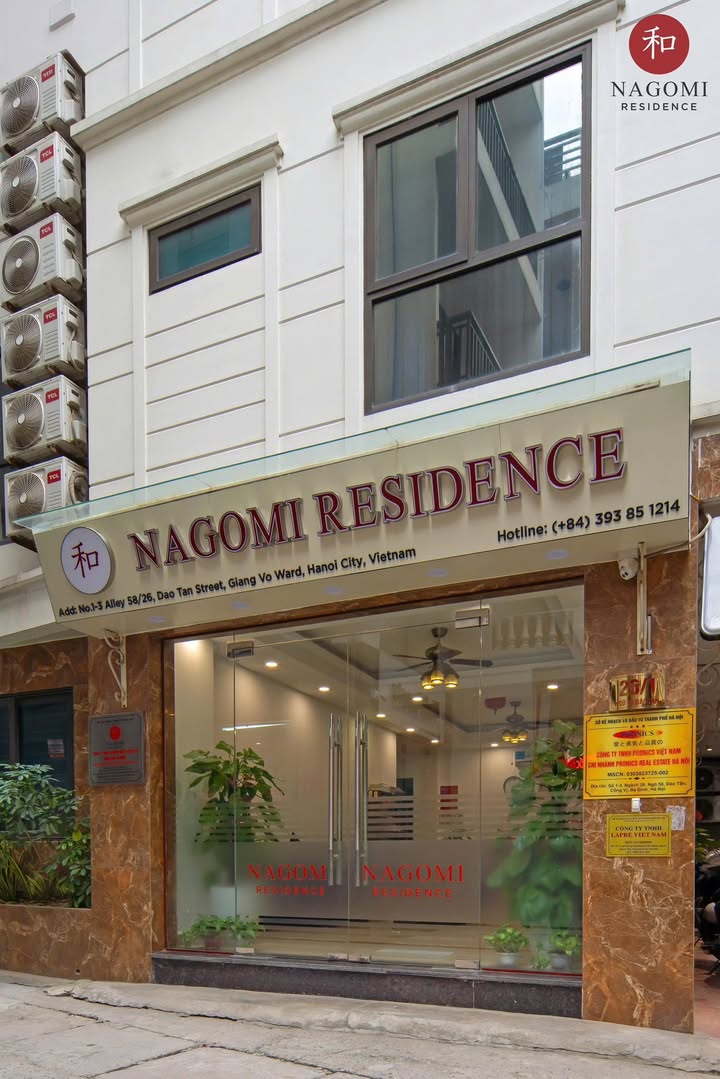 Căn hộ Nagomi Residence Ba Đình 1-2 ngủ giá 12.5-18 triệu - Đầy đủ tiện nghi, an ninh 24/7!