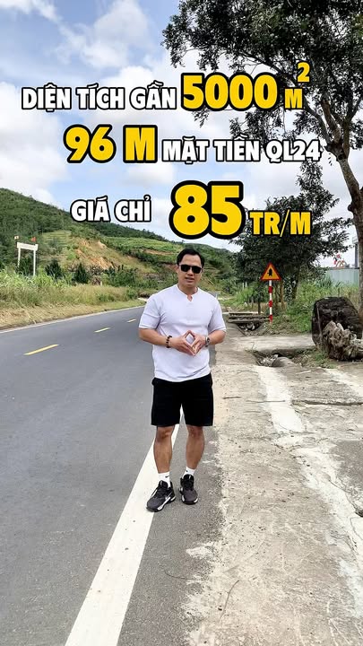 Đất nền 5000m² mặt tiền 96m bám Quốc lộ 24 - Cơ hội đầu tư tuyệt vời!