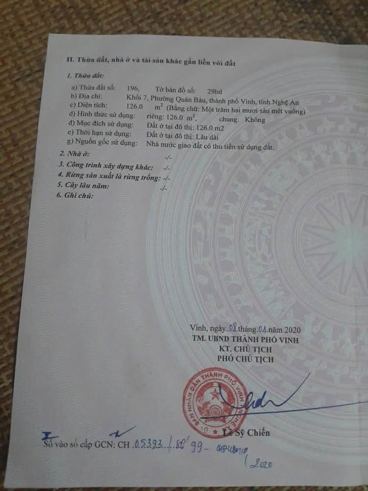 Đất mặt đường Võ Trọng Ân, Quán Bàu 126m² giá 7.9 tỷ - Cơ hội đầu tư sinh lời!