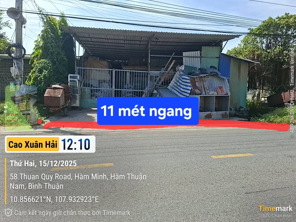Đất mặt tiền đường Hàm Minh Thuận 330m² giá 6.48 tỷ - Cơ hội đầu tư tuyệt vời!