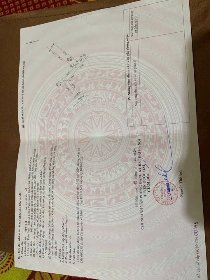 Lô đất 88m² Yên Thái, Đông Yên, Quốc Oai - Giá 1,5 tỷ - Cần bán gấp!