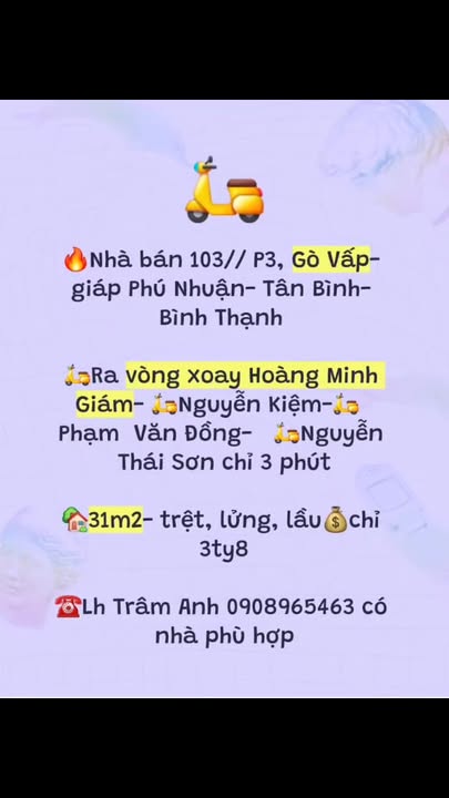 Nhà phố Gò Vấp 31m² giá 3.8 tỷ - Vị trí thuận lợi, sẵn sàng ở ngay!