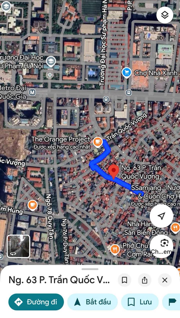 Bán nhà riêng ngõ 63 Trần Quốc Vượng, Cầu Giấy 92m² - Đầu tư sinh lời ngay!