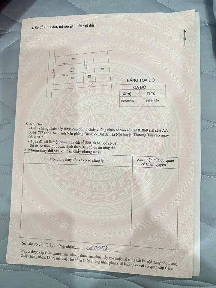 Đất chính chủ 80m² tại Tự Nhiên, Thường Tín - Giá chỉ 50 triệu/m²!