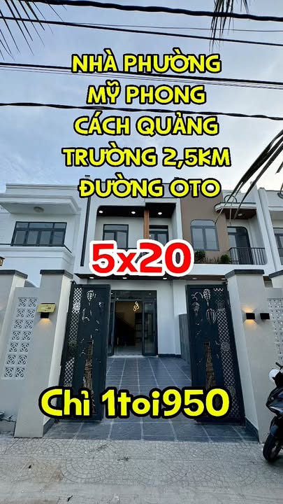 Nhà bán Phường Mỹ Phong, TP Mỹ Tho 100m² giá 1.95 tỷ - Sẵn sàng vào ở ngay!