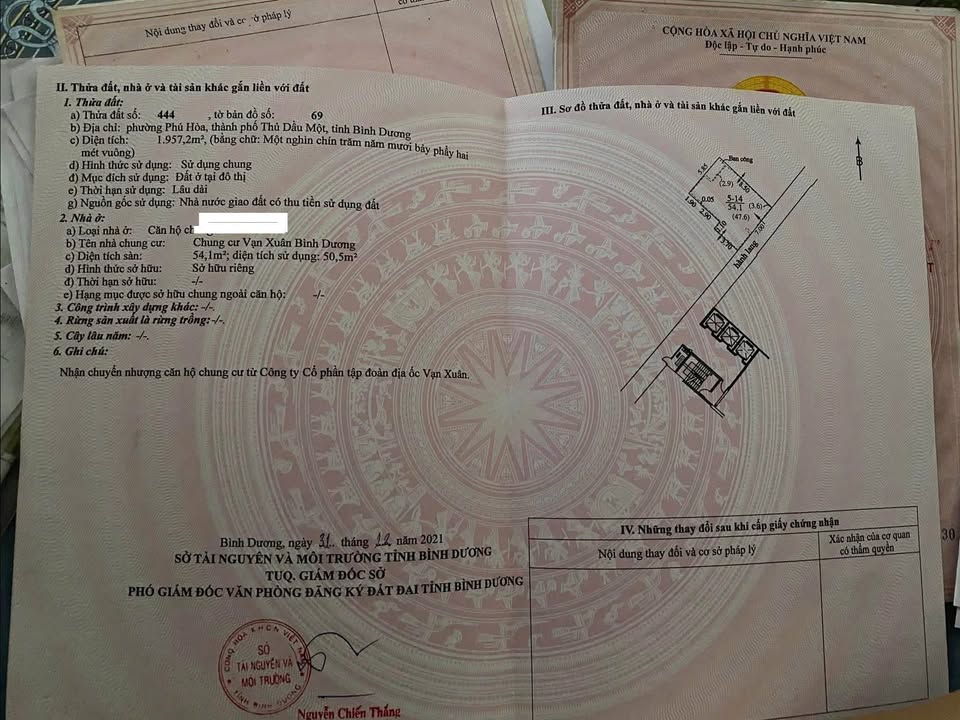 Căn hộ Happy One Phú Hòa Thủ Dầu Một 54m² giá 1.5 tỷ - Sổ hồng chính chủ, thương lượng tốt!