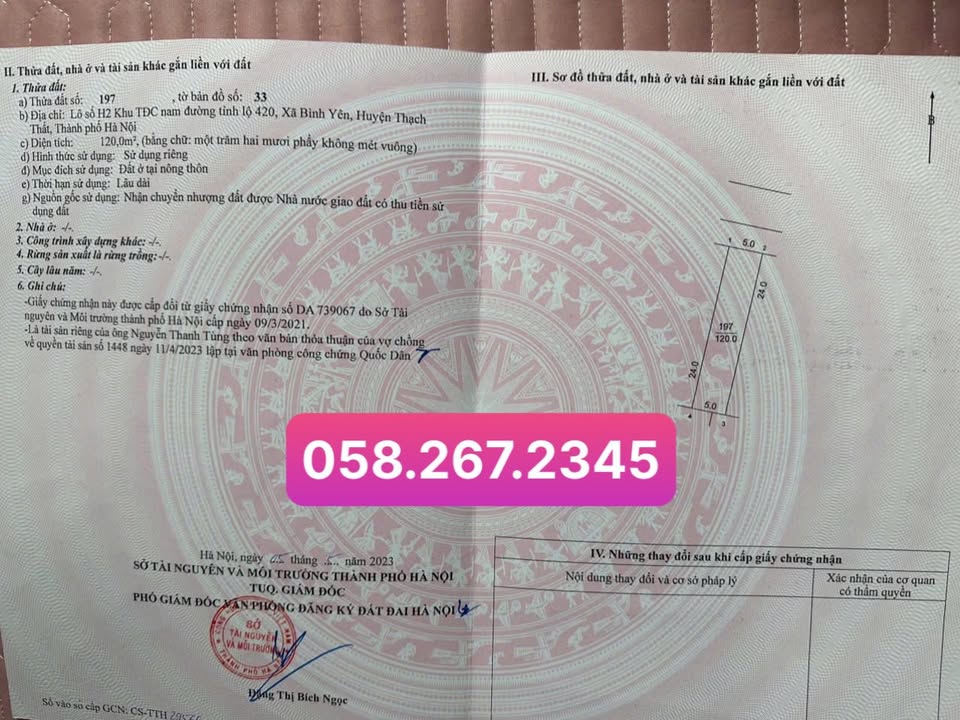 Căn hộ cao cấp CCMN H2-33 Thạch Thất 120m² giá 10 tỷ - Dòng tiền ổn định ngay!