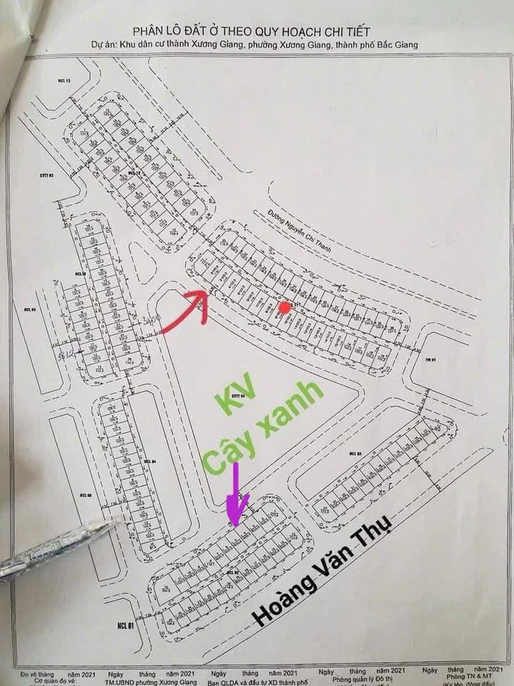 Lô đất KDC Thành Xương Giang, Bắc Giang 105m² giá 5 tỷ - Cơ hội đầu tư hấp dẫn!