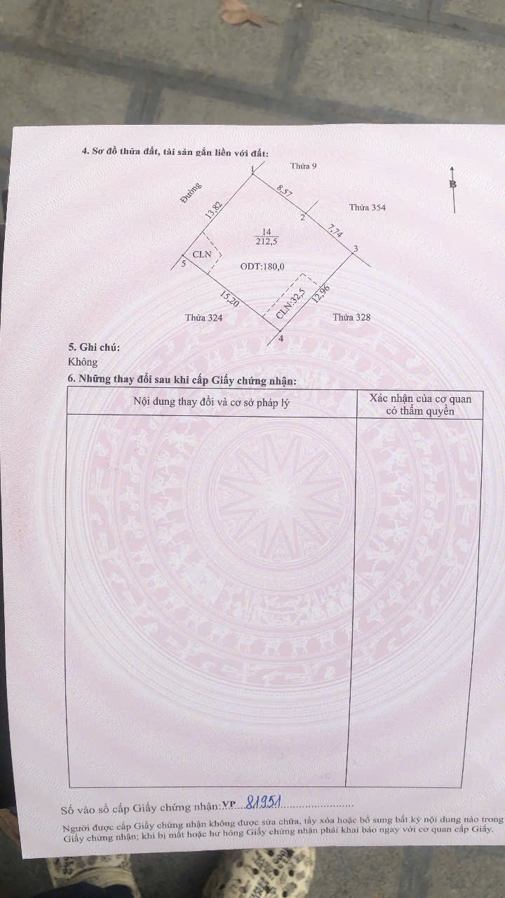 Nhà 2 tầng Phường Trung Sơn, 213m² giá 1.9 tỷ - Sổ đỏ chính chủ