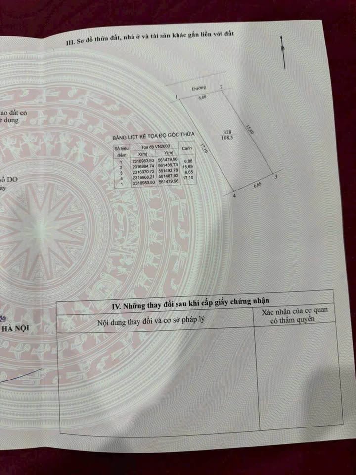 Đất nền Đông Yên, Quốc Oai, Hà Nội 108.5m² giá 2 tỷ - Đầu tư sinh lời ngay!