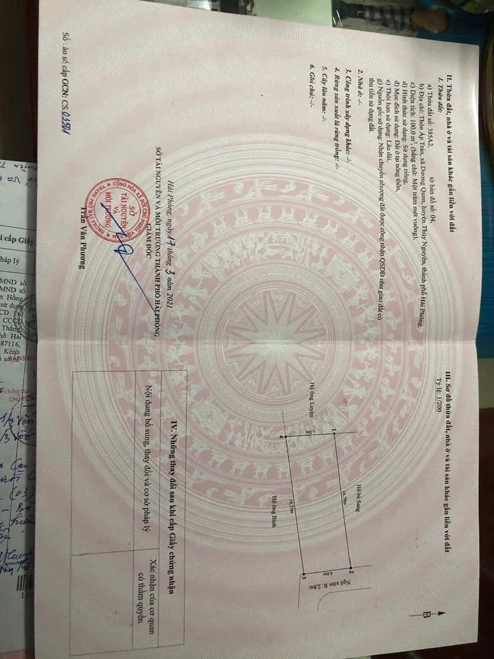 Đất nền 100m² tại Áp Tràn, Dương Quan, Thủy Nguyên - Giá chỉ 30 triệu/m², thương lượng ngay!