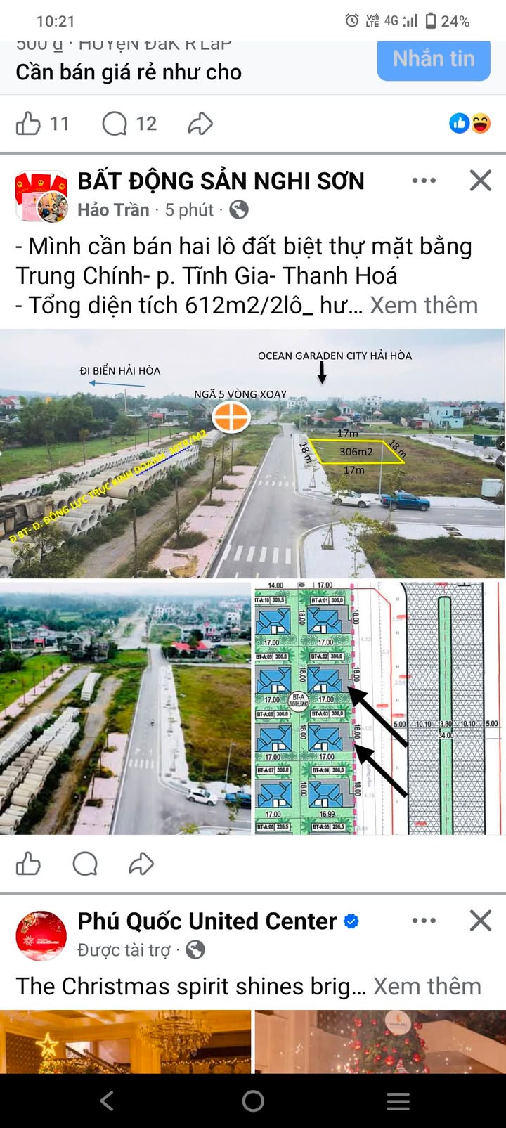 Bán nhà phố A02, A03 Trung Chính, Hải Hòa, 612m² - Gần biển chỉ 500m!
