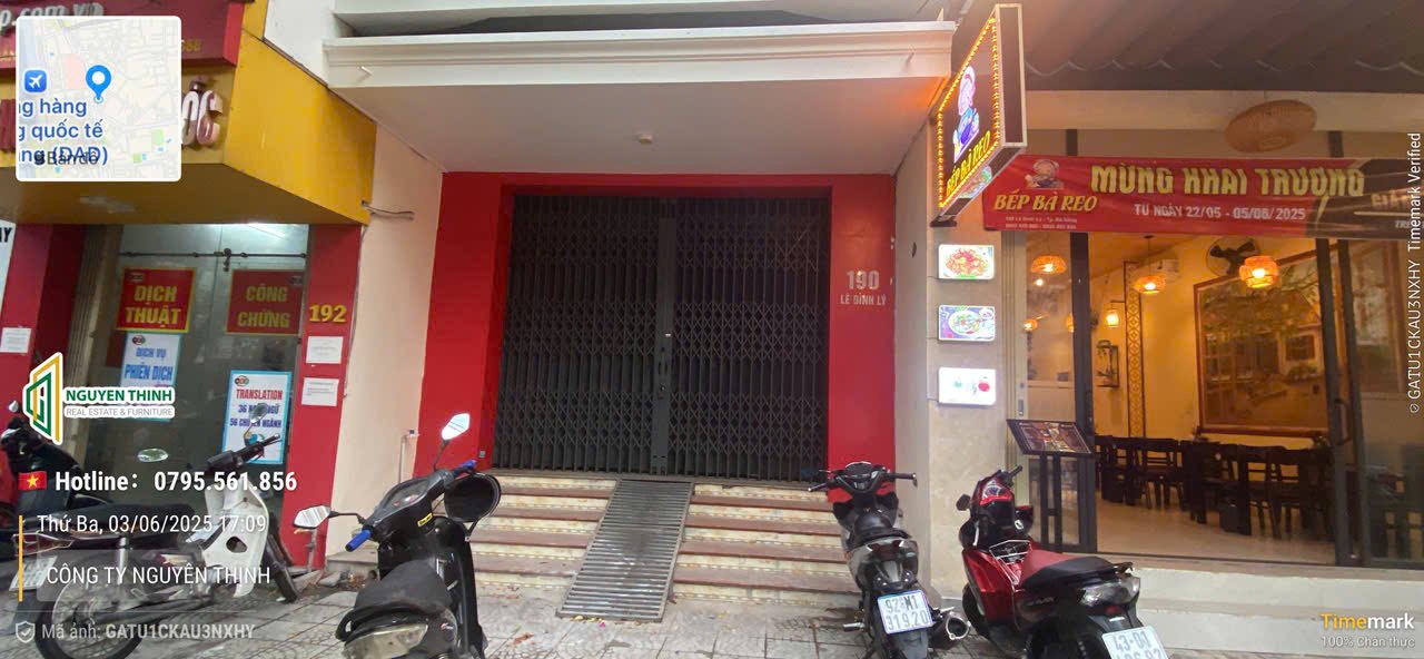 Nhà nguyên căn cho thuê mặt tiền Lê Đình Lý quận Thanh Khê - 3 tầng, giá thỏa thuận