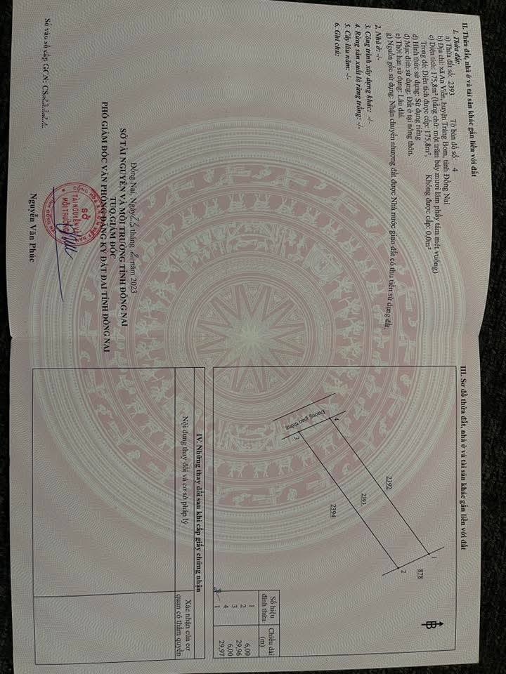 Bán đất thổ cư An Viễn Trảng Bom 174m² giá 1.4 tỷ - Vị trí đắc địa gần KCN!